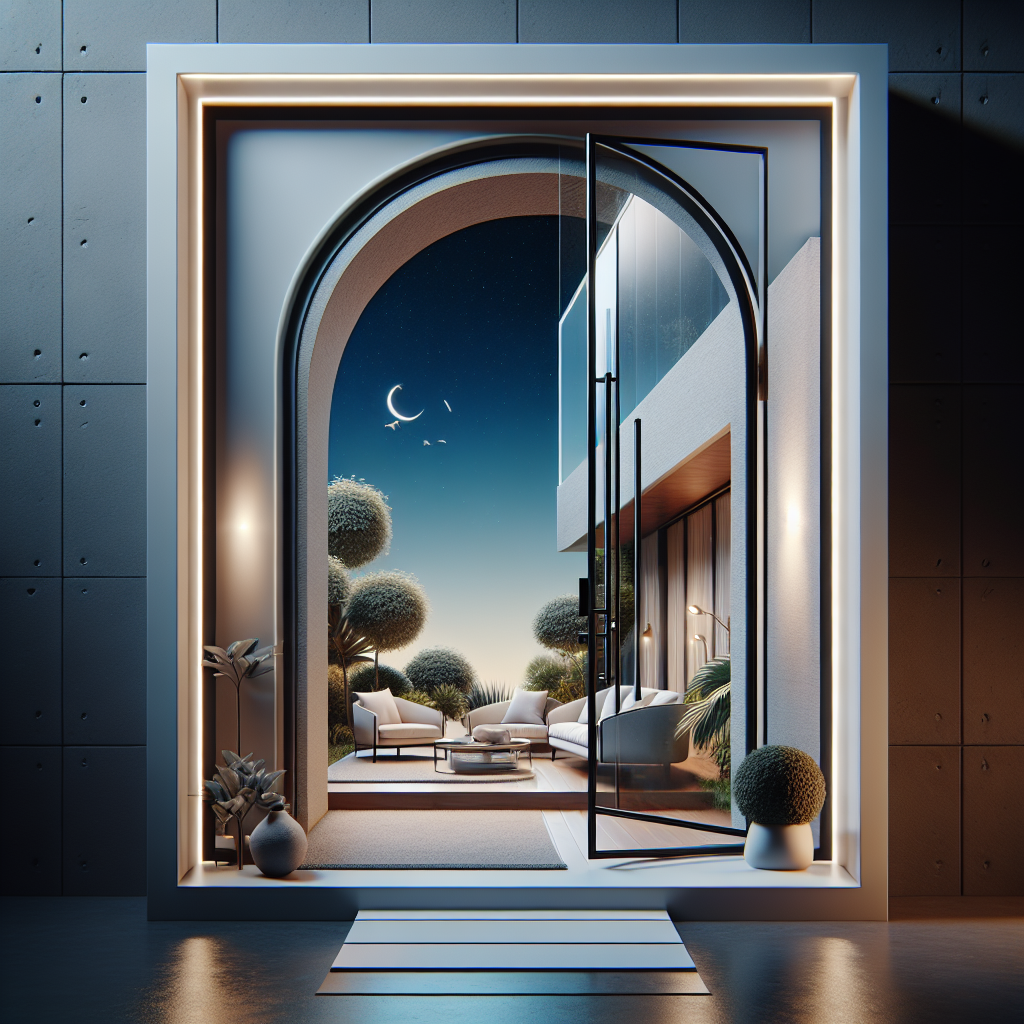 tür mit glaseinsatz modern