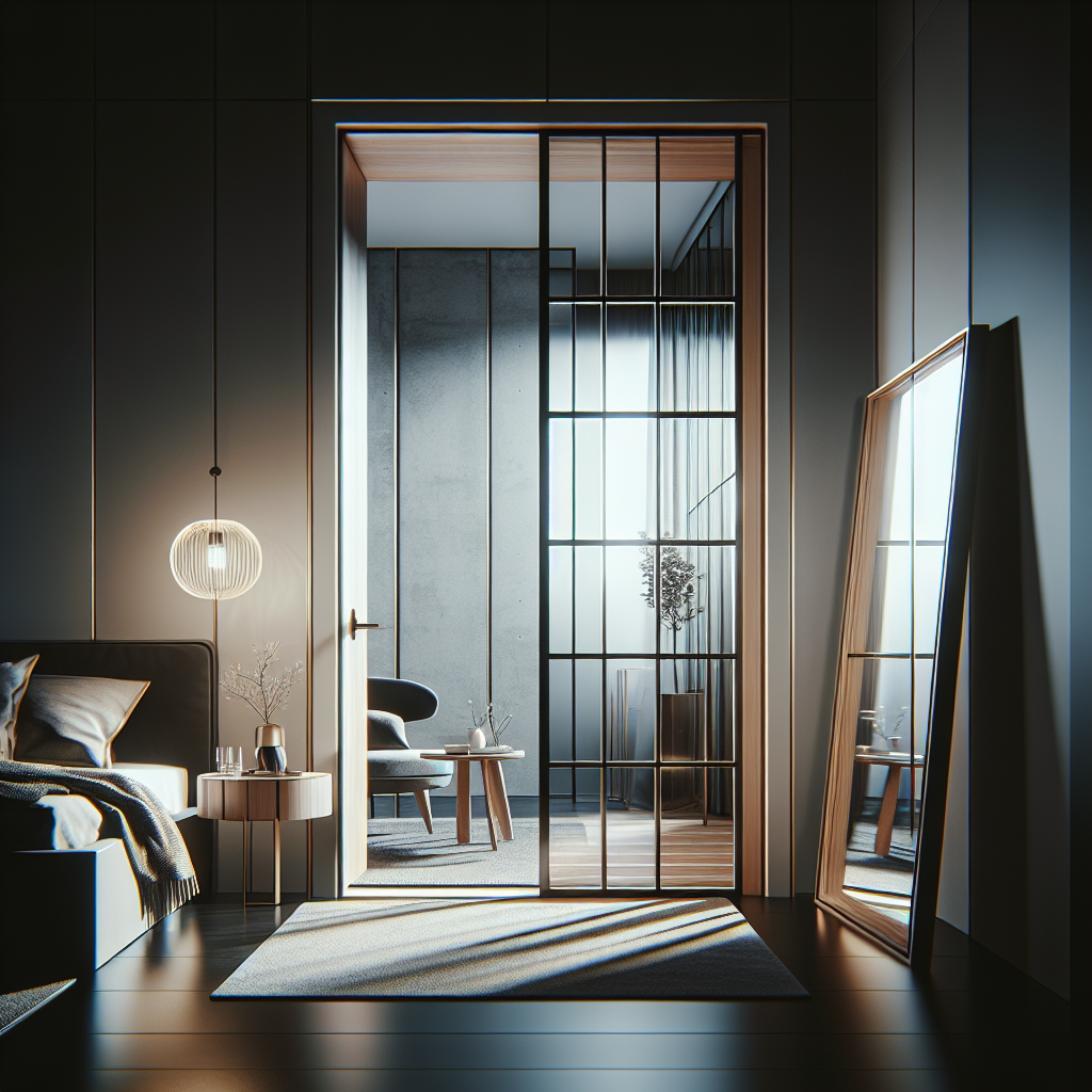 tür mit glaseinsatz modern