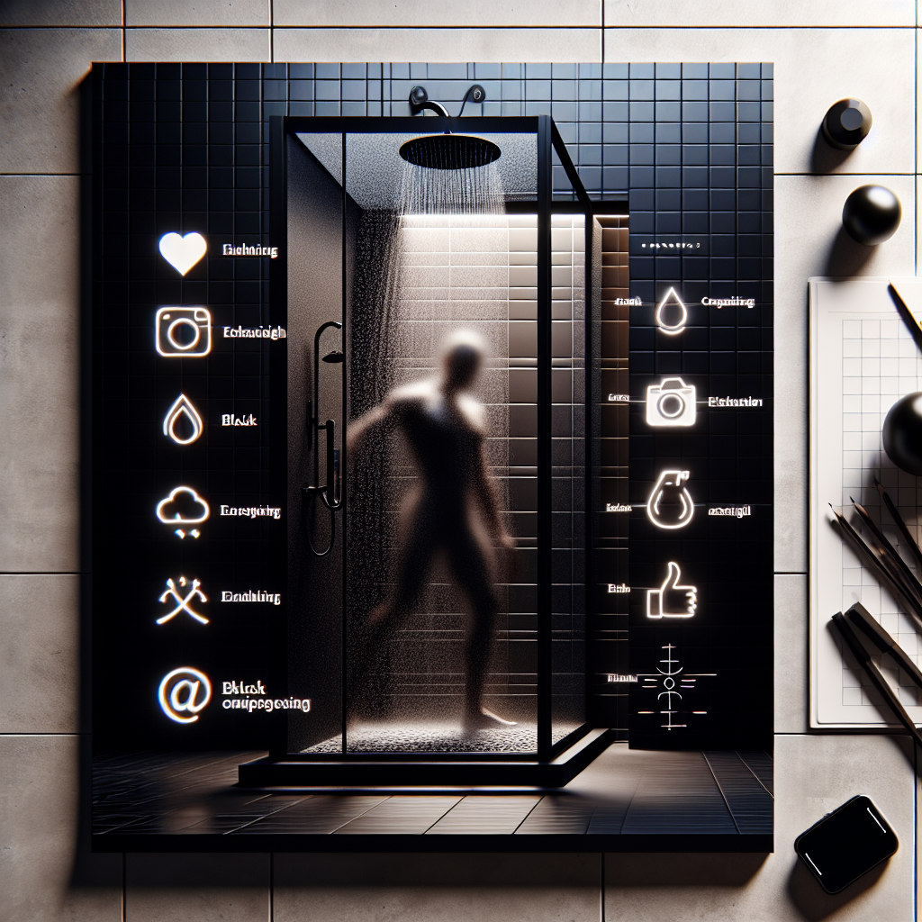 Elegante Duschtür Schwarz für Dein modernes Badezimmer