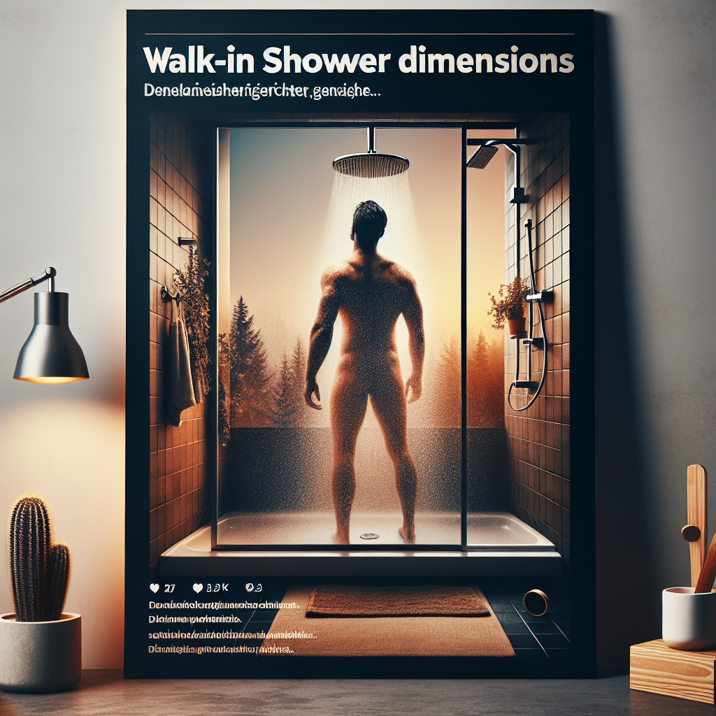 Die perfekten Walk In Dusche Maße für dein Badezimmer entdecken