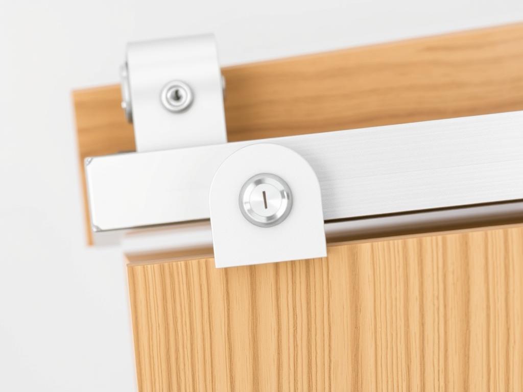Holzschiebetür mit Softclose-Mechanismus Holzschiebetür mit Softclose-Mechanismus