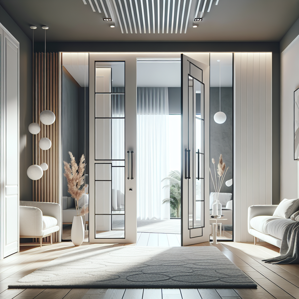 innentüren weiß mit glas modern