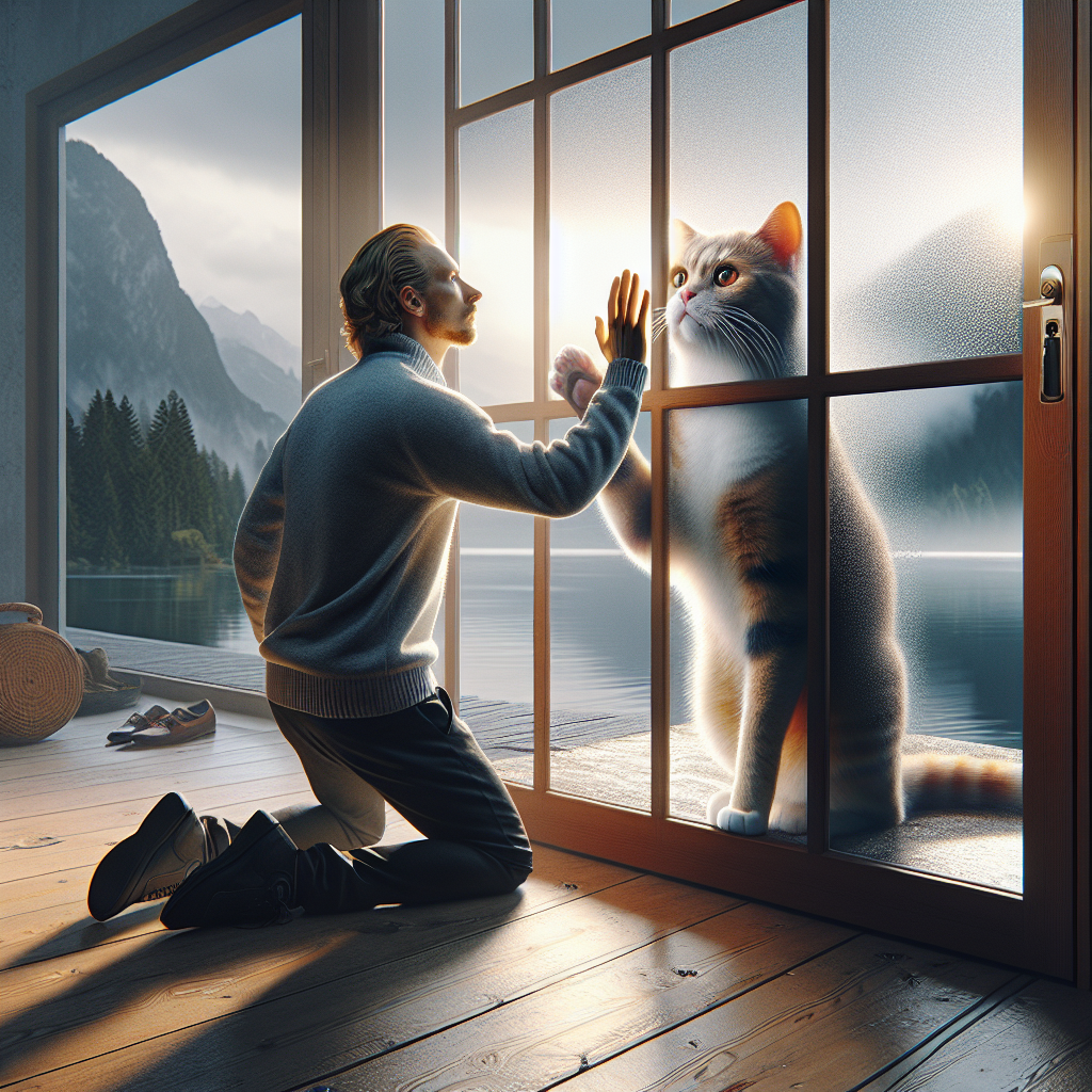 katzenklappe für glastür