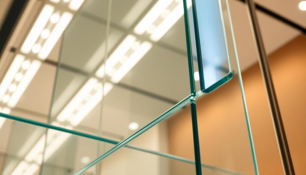 A finely crafted glass display showcasing exceptional quality and craftsmanship. The glass panels gleam under soft, diffuse lighting, casting a warm, inviting glow. The frame is made of sturdy, precision-engineered metal, with a sleek, minimalist design that complements the transparent material. The glass surfaces are flawlessly smooth, with a subtle refractive quality that creates depth and visual interest. The overall arrangement exudes a sense of elegance and attention to detail, conveying the exceptional value and performance of the featured products. A finely crafted glass display showcasing exceptional quality and craftsmanship. The glass panels gleam under soft, diffuse lighting, casting a warm, inviting glow. The frame is made of sturdy, precision-engineered metal, with a sleek, minimalist design that complements the transparent material. The glass surfaces are flawlessly smooth, with a subtle refractive quality that creates depth and visual interest. The overall arrangement exudes a sense of elegance and attention to detail, conveying the exceptional value and performance of the featured products.
