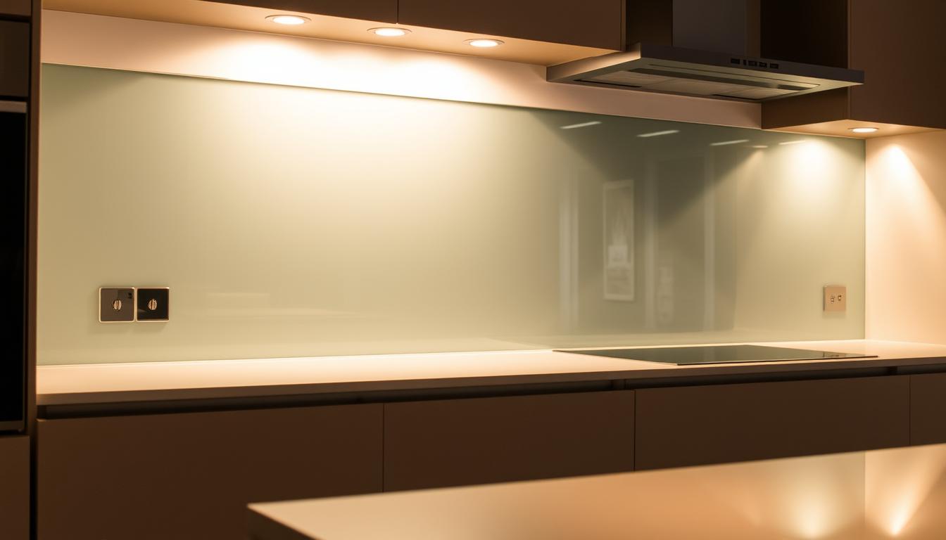 glas spritzschutz für küchen
