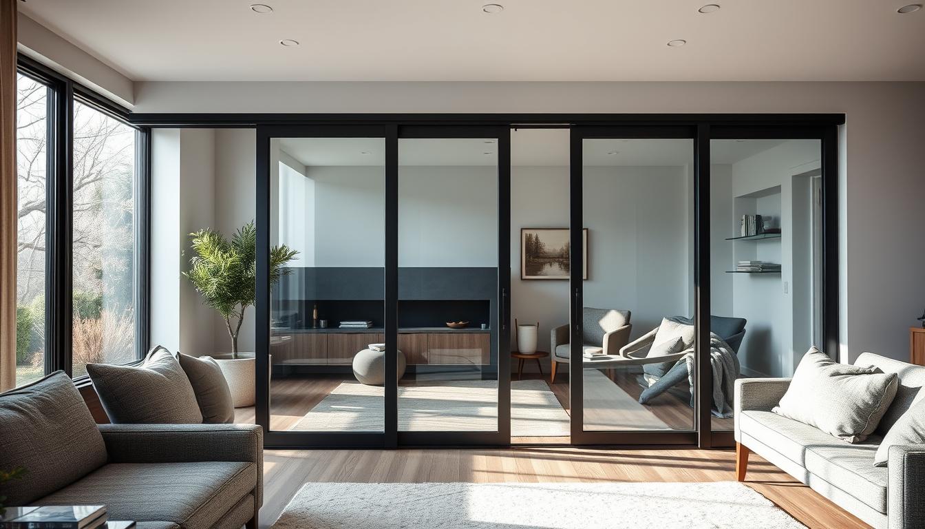 glastür wohnzimmer