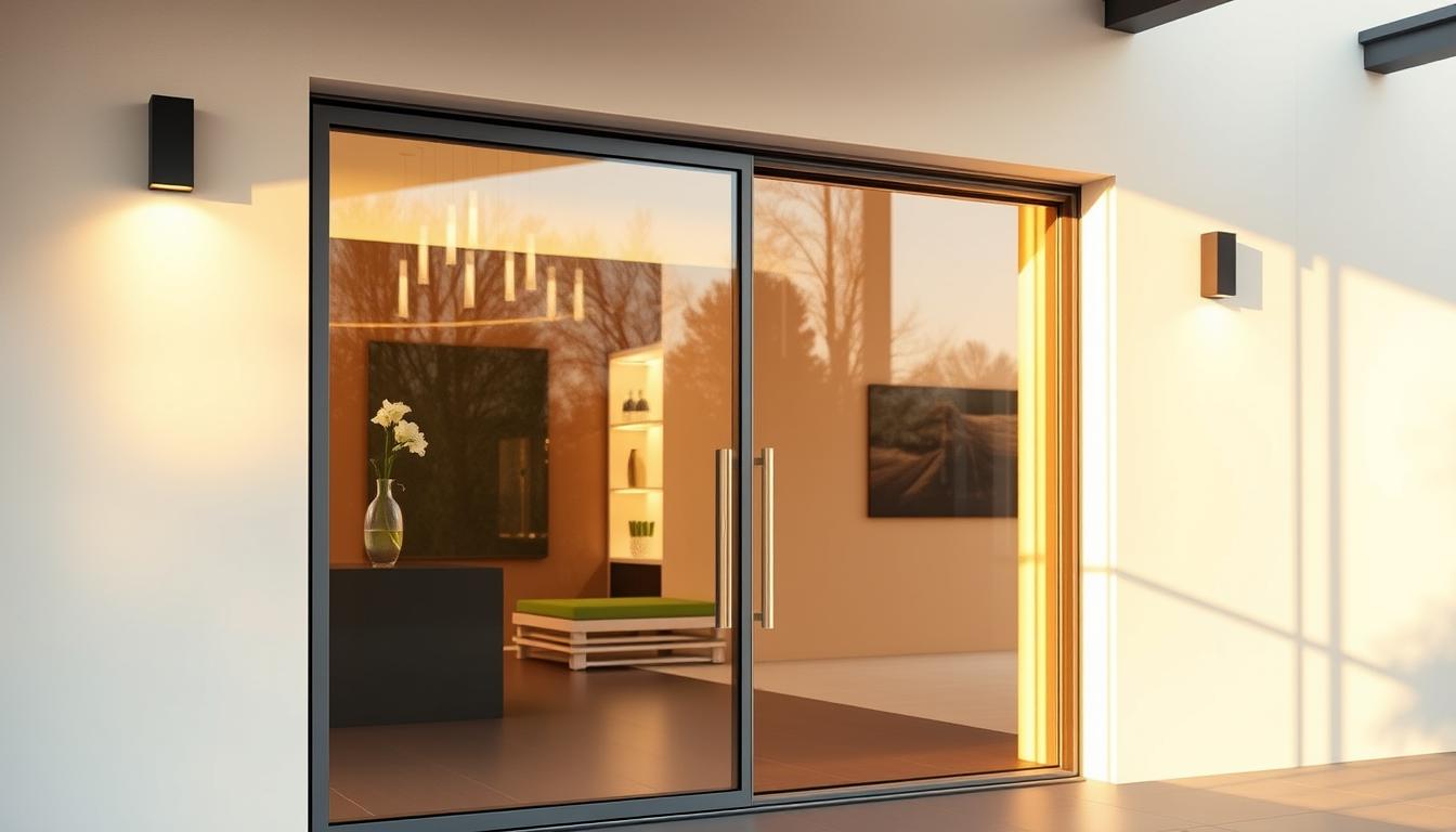 pendeltür glas