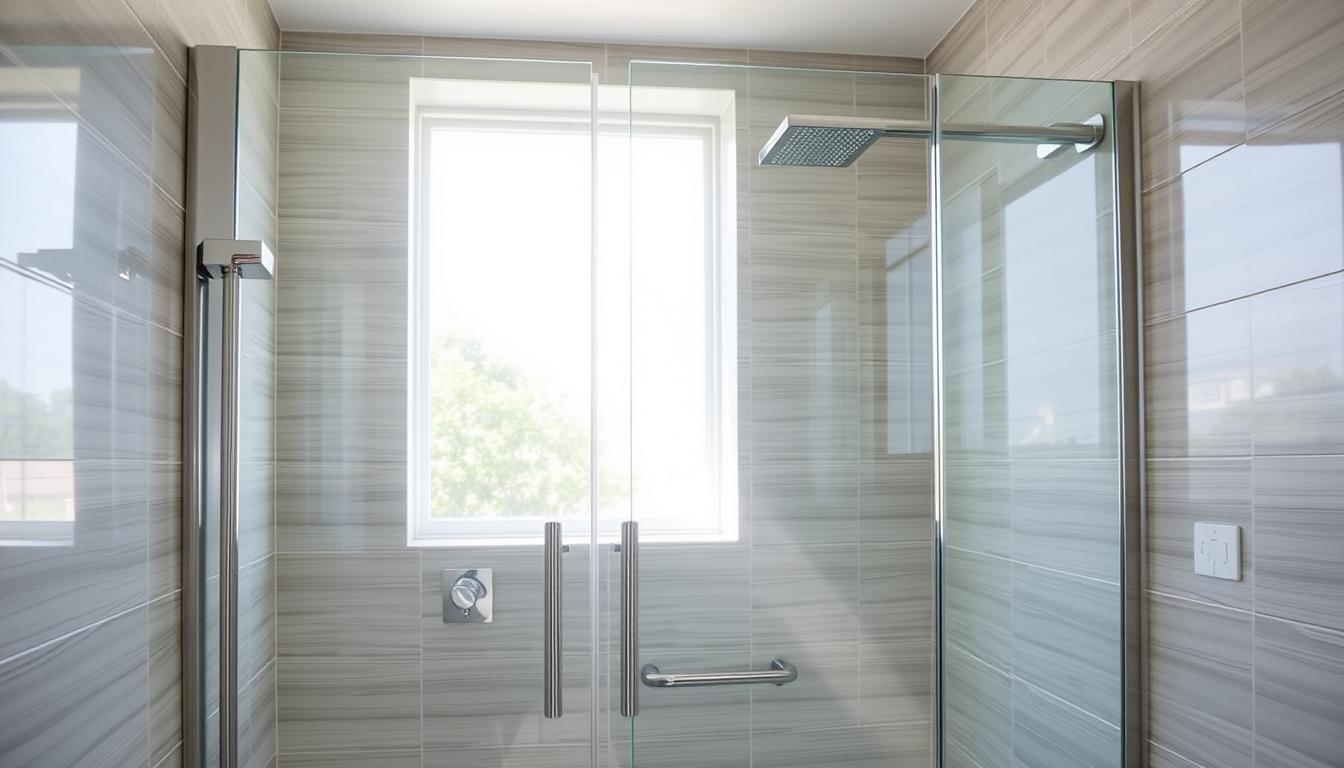 dusche glastür