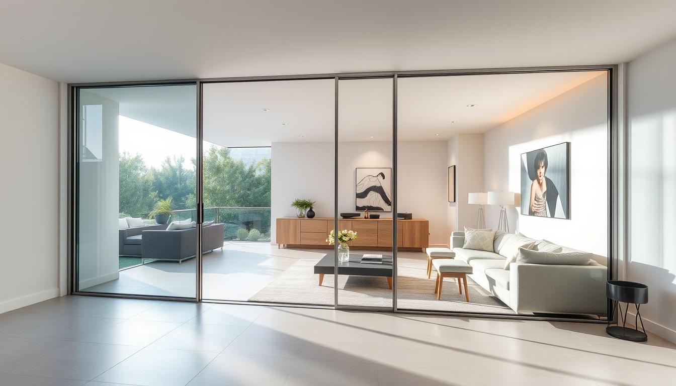 glastür wohnzimmer