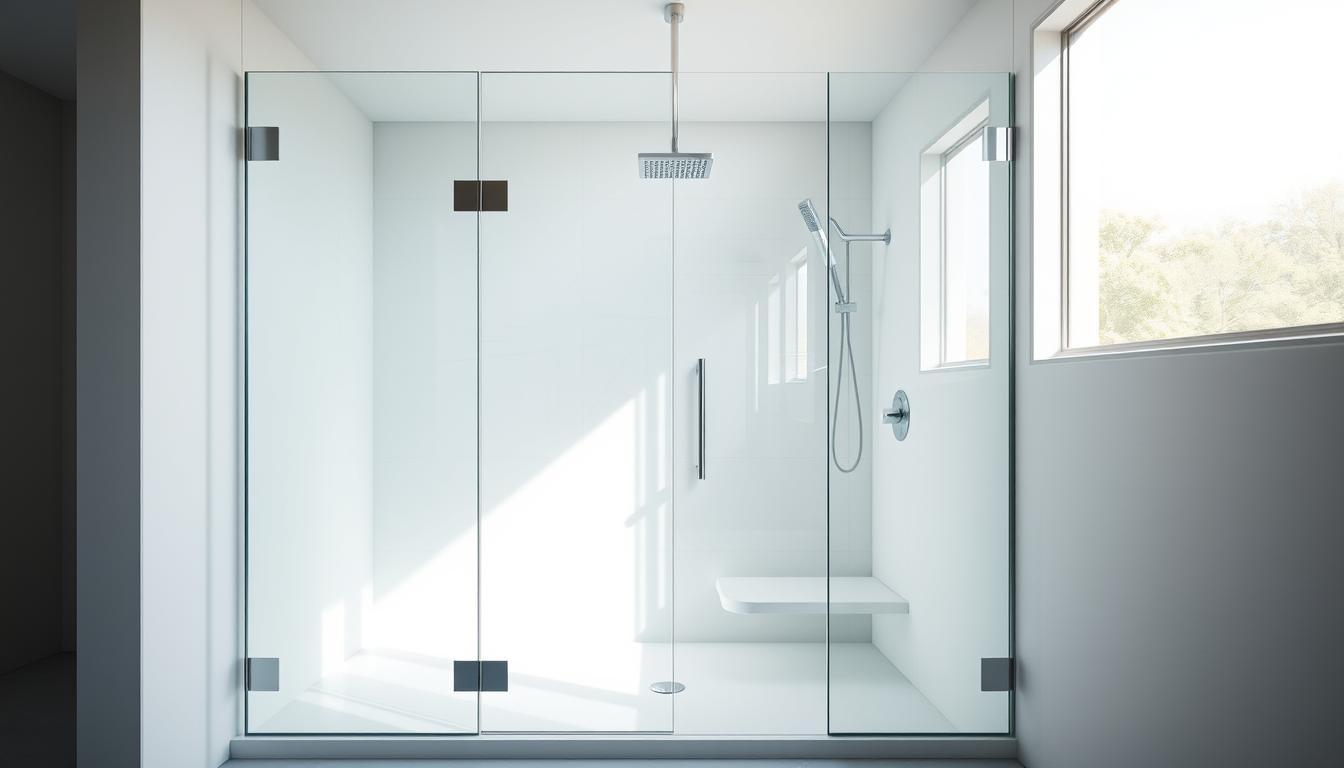 glaswand dusche