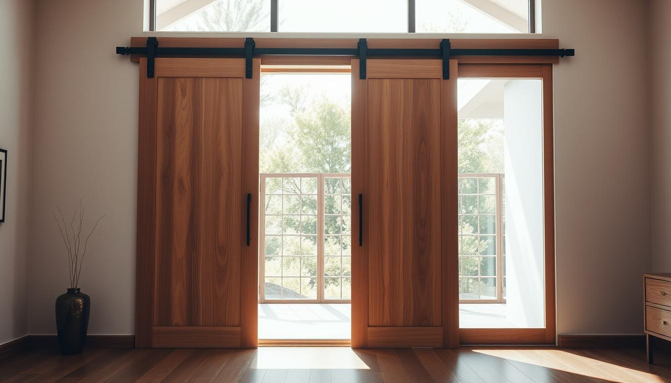 schiebetür holz komplettset
