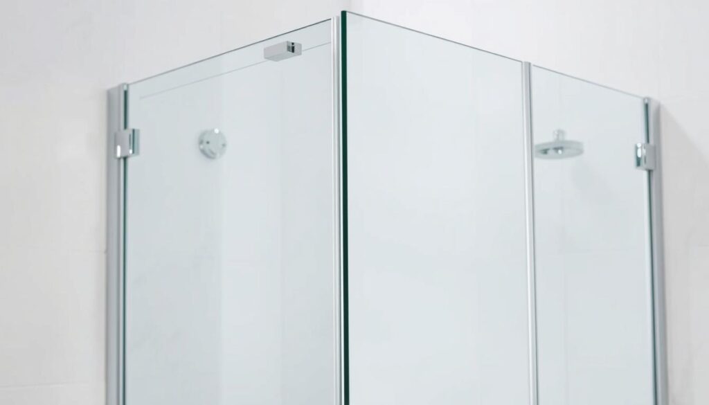 A modern, sleek shower enclosure with a semi-frameless design, crafted from high-quality transparent acrylic panels. The enclosure features a smooth, minimalist aesthetic, seamlessly blending into the bathroom's contemporary decor. Subtle chrome hardware accents provide a polished, refined finish. Precise measurements ensure a perfect fit, allowing for a secure, watertight installation. Diffused natural light streams through the translucent panels, creating a bright, airy atmosphere. The enclosure's sturdy construction and reliable performance deliver both functional and aesthetic excellence, making it the ideal choice for a personalized, luxurious shower experience. A modern, sleek shower enclosure with a semi-frameless design, crafted from high-quality transparent acrylic panels. The enclosure features a smooth, minimalist aesthetic, seamlessly blending into the bathroom's contemporary decor. Subtle chrome hardware accents provide a polished, refined finish. Precise measurements ensure a perfect fit, allowing for a secure, watertight installation. Diffused natural light streams through the translucent panels, creating a bright, airy atmosphere. The enclosure's sturdy construction and reliable performance deliver both functional and aesthetic excellence, making it the ideal choice for a personalized, luxurious shower experience.