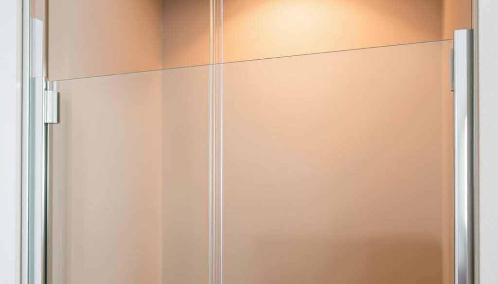 A sleek, modern shower enclosure with a transparent glass panel, meticulously engineered for comfortable entry and long-lasting durability. The panel is precisely installed at the ideal height, seamlessly blending form and function. Warm, indirect lighting casts a soft glow, creating a serene, spa-like ambiance. The smooth, glossy surface of the glass reflects the clean, minimalist design, while the sturdy aluminum frame provides a sturdy, reliable structure. This image perfectly captures the essence of the "Einbauhöhe und Pflege" section, showcasing the thoughtful design and attention to detail that ensures a comfortable, long-lasting shower experience. A sleek, modern shower enclosure with a transparent glass panel, meticulously engineered for comfortable entry and long-lasting durability. The panel is precisely installed at the ideal height, seamlessly blending form and function. Warm, indirect lighting casts a soft glow, creating a serene, spa-like ambiance. The smooth, glossy surface of the glass reflects the clean, minimalist design, while the sturdy aluminum frame provides a sturdy, reliable structure. This image perfectly captures the essence of the "Einbauhöhe und Pflege" section, showcasing the thoughtful design and attention to detail that ensures a comfortable, long-lasting shower experience.