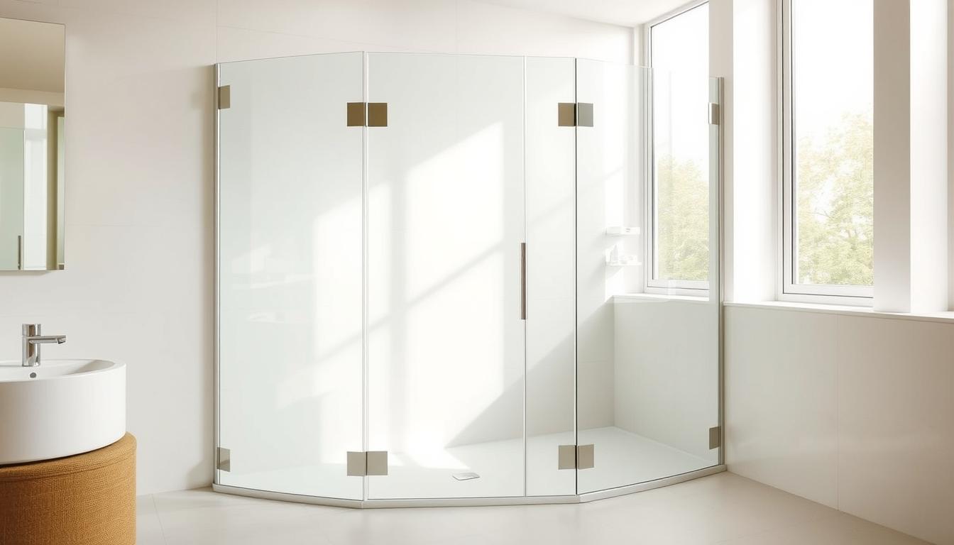 dusche glasscheibe