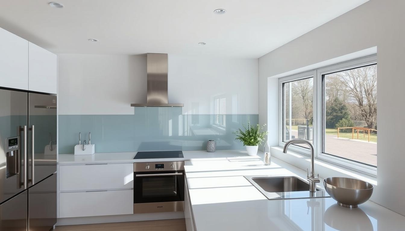 Küche Spritzschutz aus Glas - Maßgeschneiderte Lösungen von Glastuerhop24 küche spritzschutz aus glas