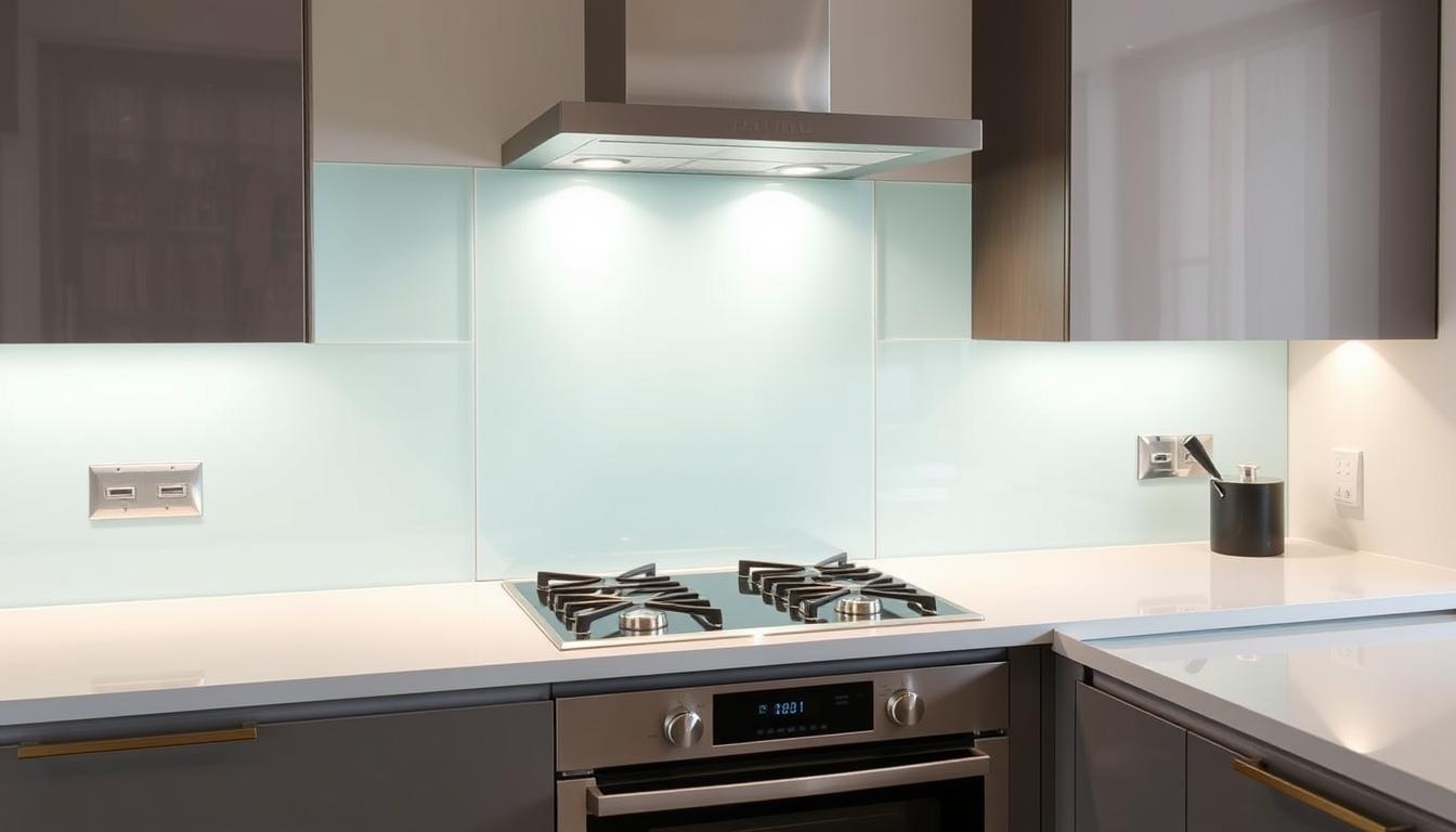 küchen spritzschutz aus glas
