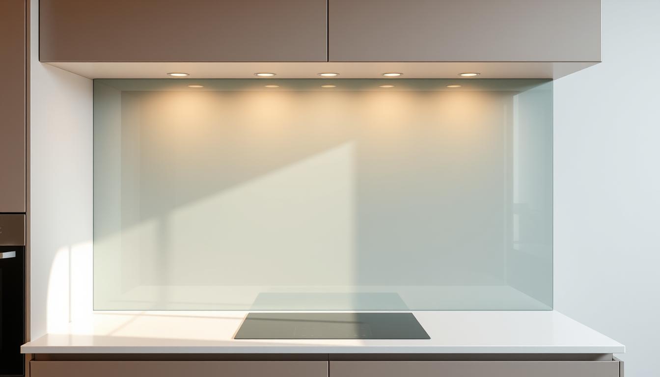 spritzschutz aus glas für die küche