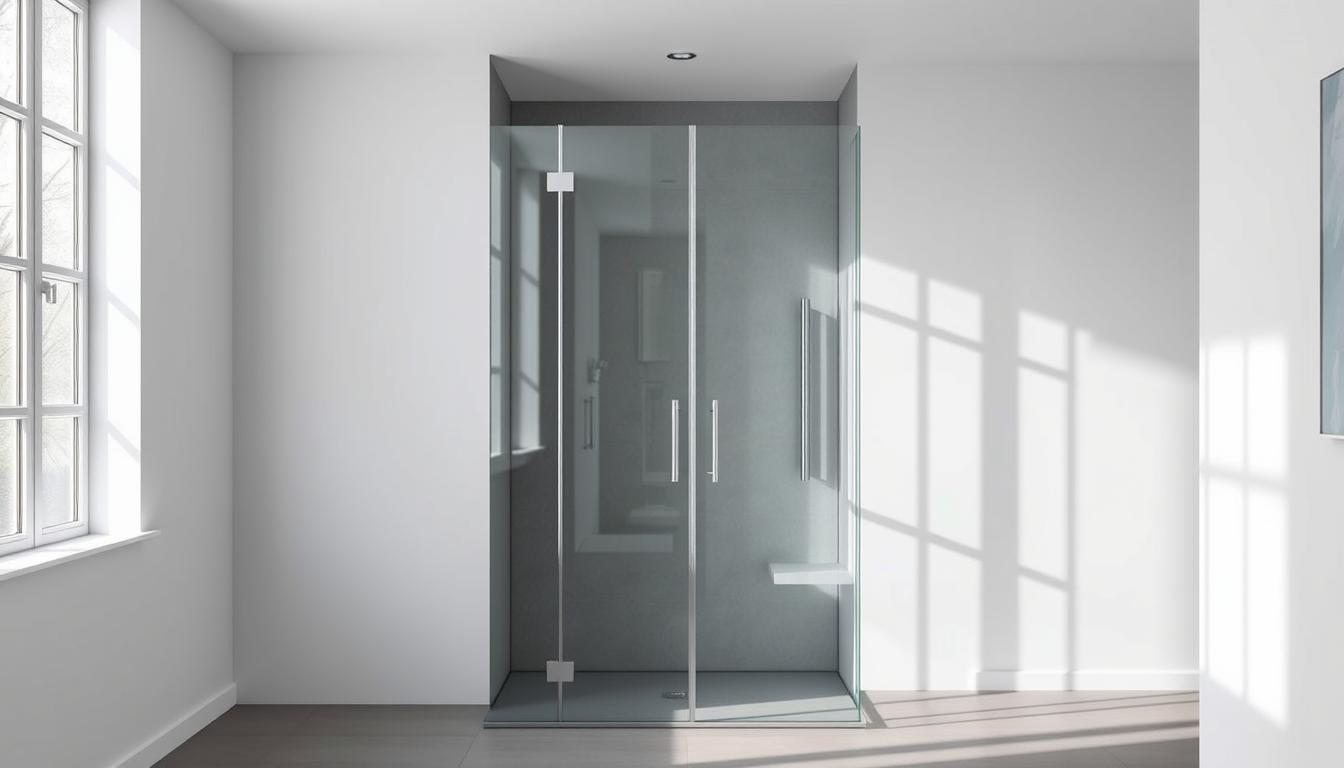 faltbare duschwand für ebenerdige dusche