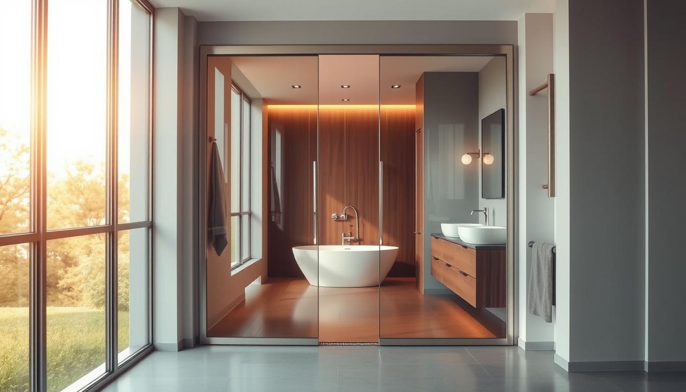 Glasschiebetür Badezimmer - Elegante Lösungen für Ihren Raum glasschiebetür badezimmer