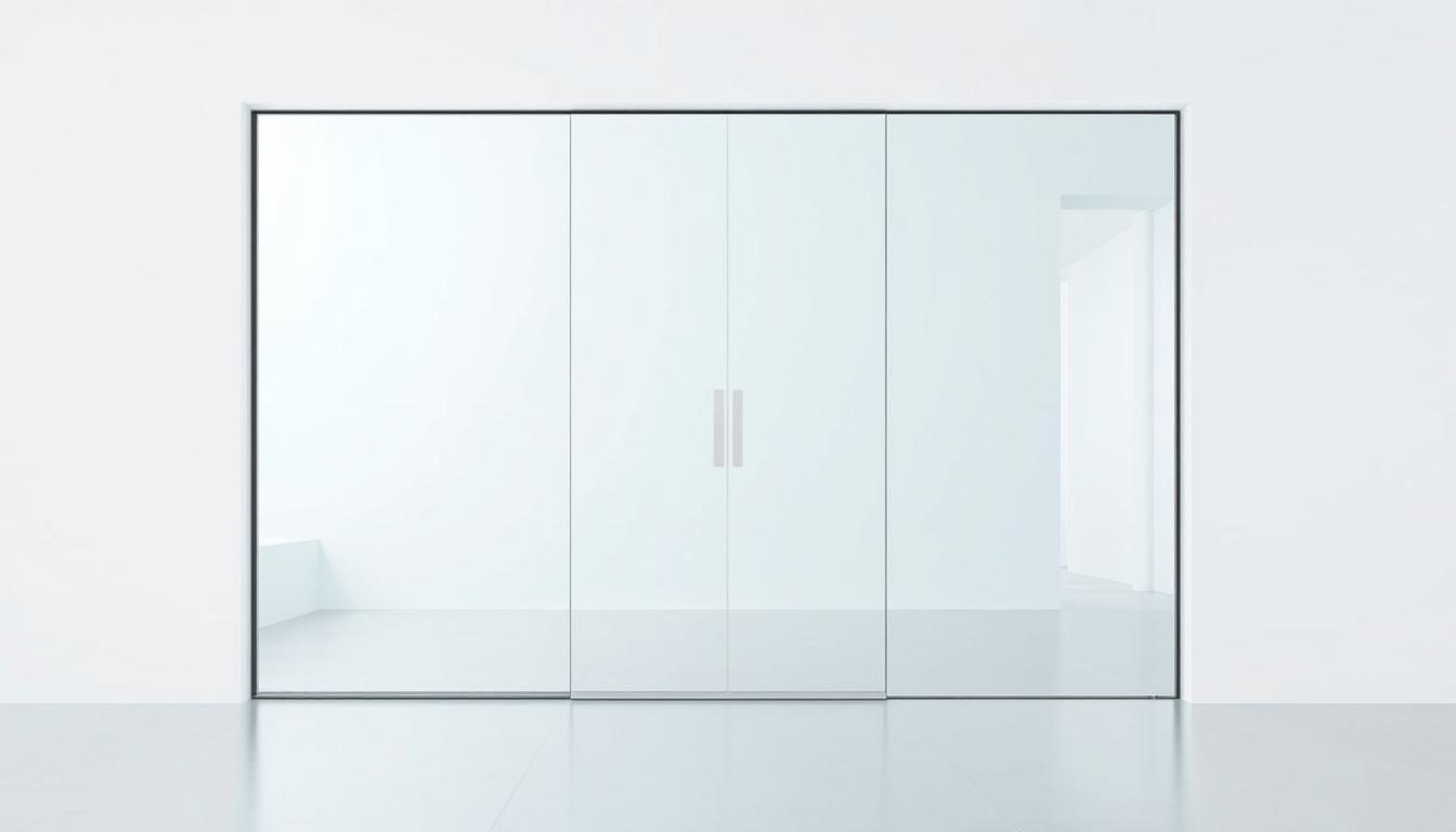 schiebetür glas komplettset